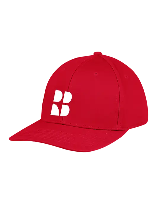 Rectenwald Brothers Premium Modern Structured Twill Red Snapback Cap w/RB Logo