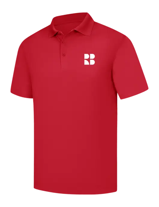 Rectenwald Brothers Red Micropique Sport-Wick Polo w/RB Logo