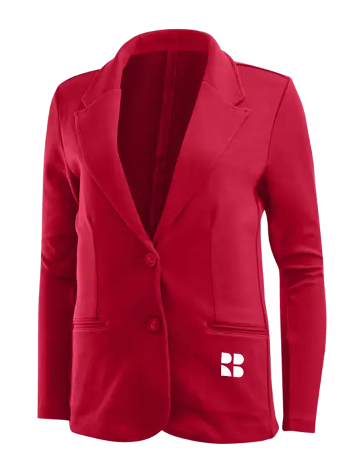 Rectenwald Brothers Rich Red Womens Knit Blazer w/RB Logo