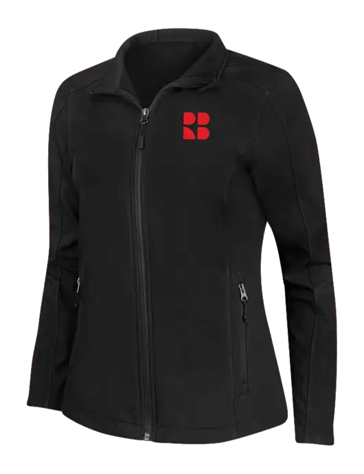 Rectenwald Brothers Black Womens Core Soft Shell Jacket w/RB Logo