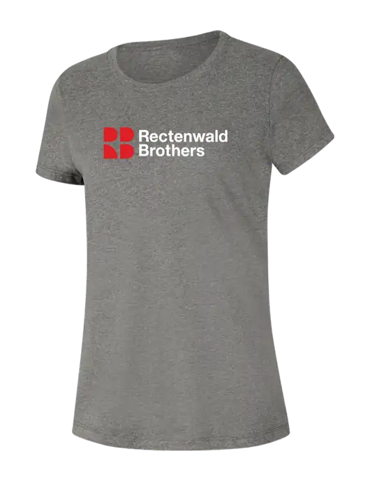 Rectenwald Brothers Womens Seriously Soft Grey Frost T-Shirt w/Rectenwald Brothers
