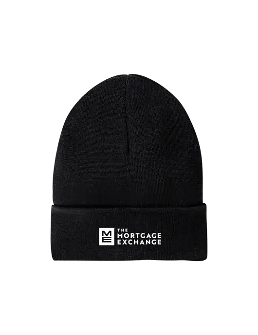 The Mortgage Exchange District Recycled Black Beanie w/Mortgage Exchange Logo
