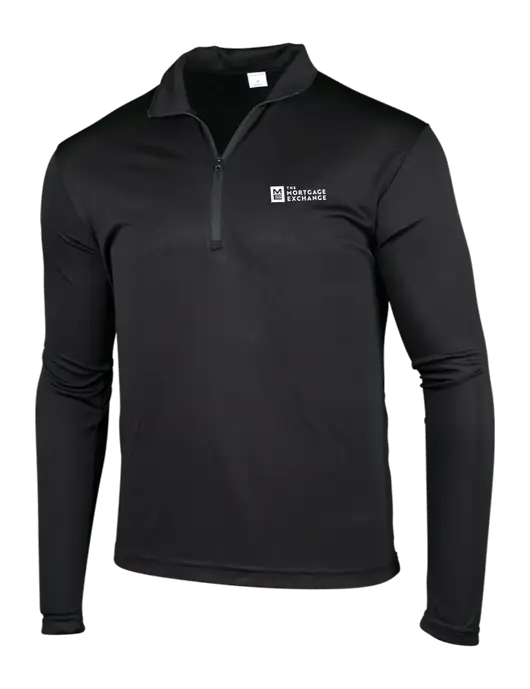 The Mortgage Exchange Black PosiCharge Competitor 1/4 Zip Pullover w/Mortgage Exchange Logo