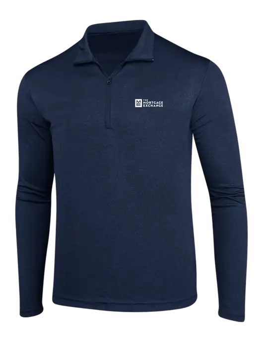The Mortgage Exchange Endeavor Royal Heather 1/4 Zip Pullover w/Mortgage Exchange Logo