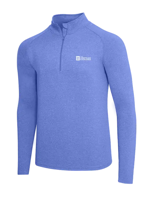 The Mortgage Exchange Royal Heather Sport Wick Stretch 1/4 Zip Pullover w/Mortgage Exchange Logo