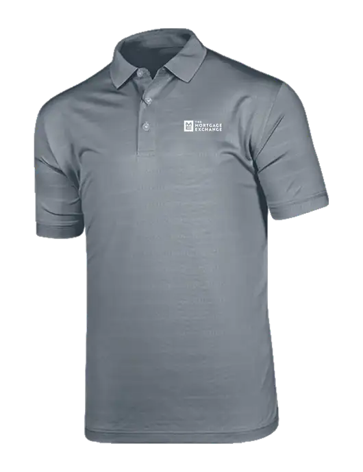 The Mortgage Exchange Callaway Vibrant Light Grey Ventilated Polo w/Mortgage Exchange Logo