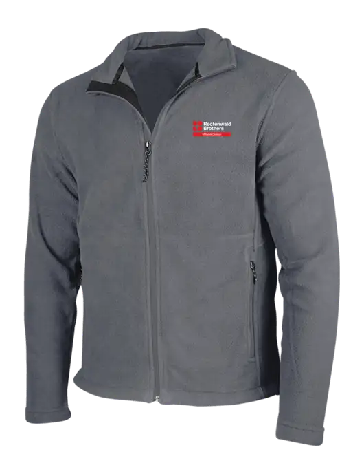 Rectenwald Brothers Medium Grey Fleece Jacket w/Millwork Division