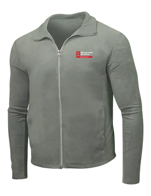 Rectenwald Brothers Medium Grey Microfleece Jacket w/Millwork Division