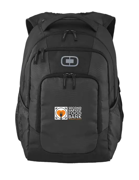 Second Harvest OGIO Diesel Grey Logan Laptop Backpack
 w/Second Harvest Logo