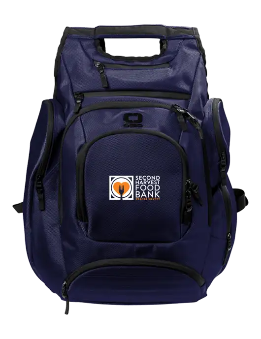 Second Harvest OGIO Navy Metro Ballistic Laptop Backpack w/Second Harvest Logo