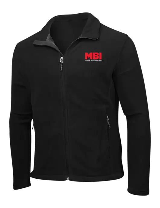 MBI Black Fleece Jacket w/MBI Logo