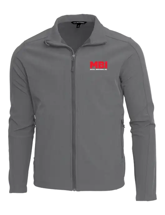 MBI Medium Grey Core Soft Shell Jacket w/MBI Logo