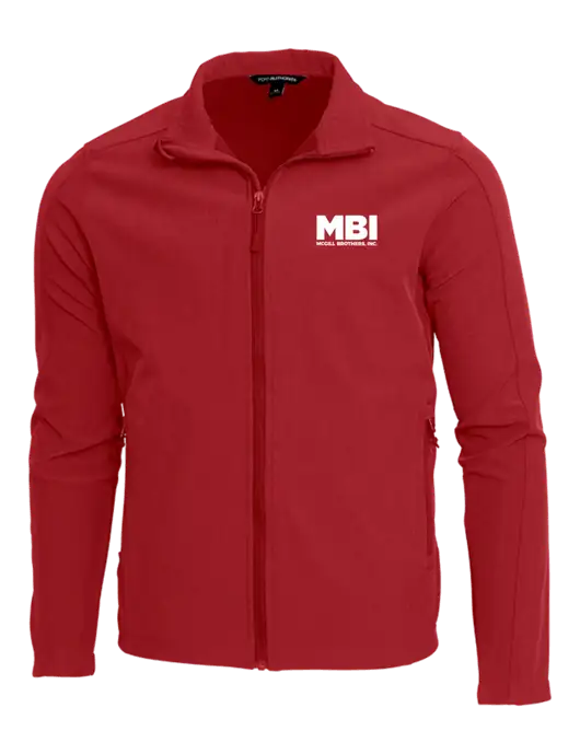 MBI Red Core Soft Shell Jacket w/MBI Logo