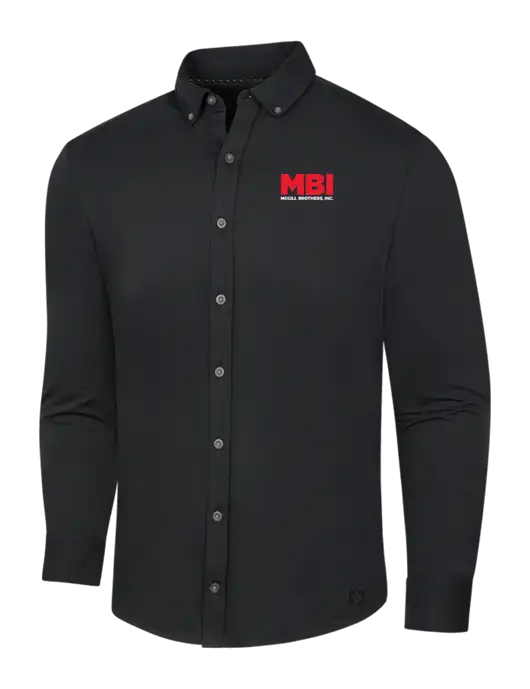 MBI OGIO Blacktop Modern Code Stretch Button-Up Shirt w/MBI Logo
