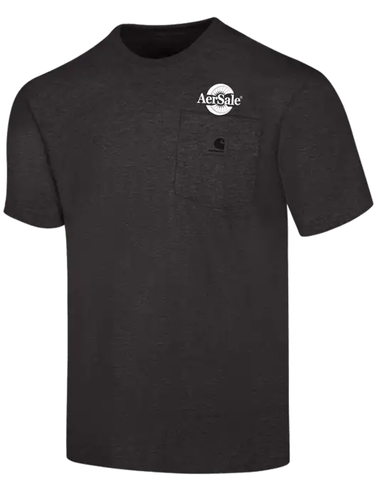 AerSale Carhartt ® Workwear Charcoal Heather Pocket Short Sleeve T-Shirt w/AerSale Logo
