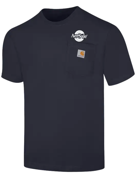 AerSale Carhartt ® Workwear Dark Navy Pocket Short Sleeve T-Shirt w/AerSale Logo