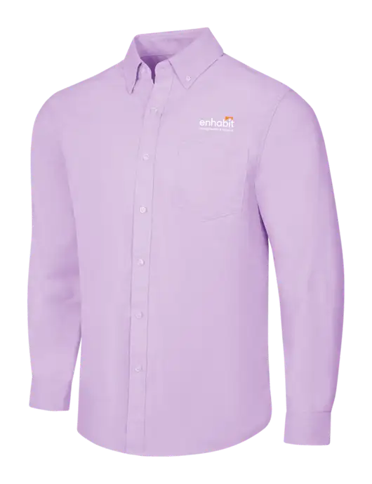 Enhabit Soft Purple SuperPro Oxford Shirt w/Enhabit Logo