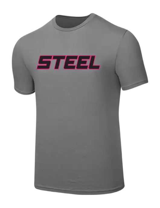 Steel Partners Seriously Soft Medium Grey T-Shirt w/Steel Partners Logo
