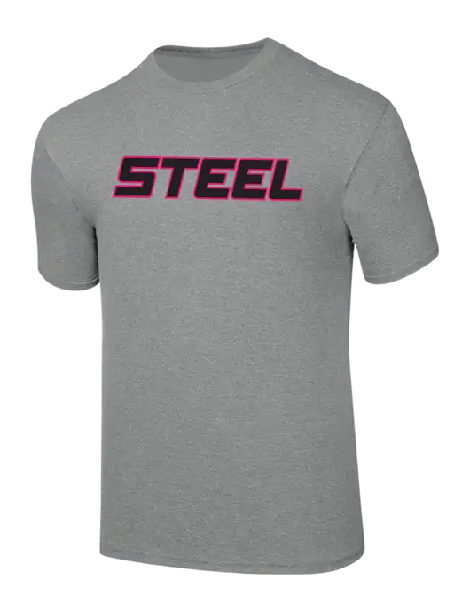 Steel Partners Ring Spun Light Heather Grey 4.5 oz T-Shirt w/Steel Partners Logo