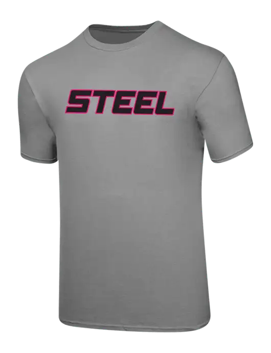 Steel Partners Ring Spun Medium Grey 4.5 oz T-Shirt w/Steel Partners Logo