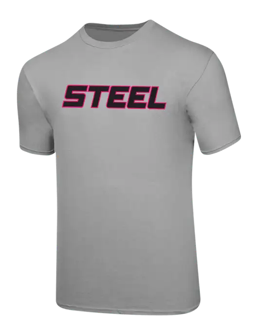 Steel Partners Ring Spun Silver 4.5 oz T-Shirt w/Steel Partners Logo