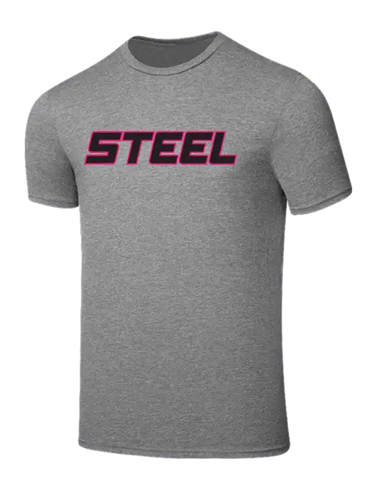 Steel Partners Seriously Soft Grey Frost T-Shirt w/Steel Partners Logo