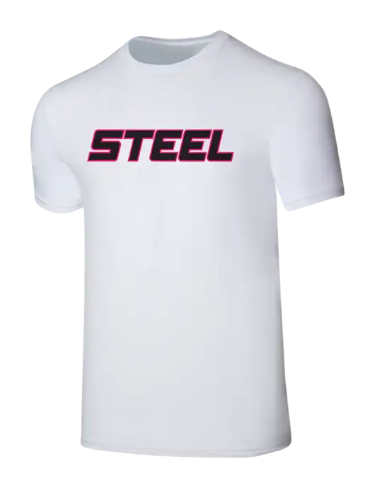 Steel Partners Seriously Soft White T-Shirt w/Steel Partners Logo