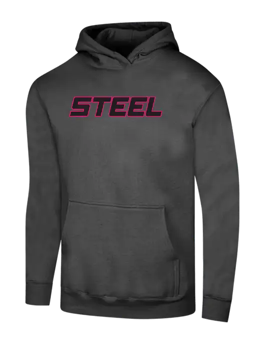 Steel Partners Charcoal 7.8 oz Ring Spun Hooded Sweatshirt w/Steel Partners Logo