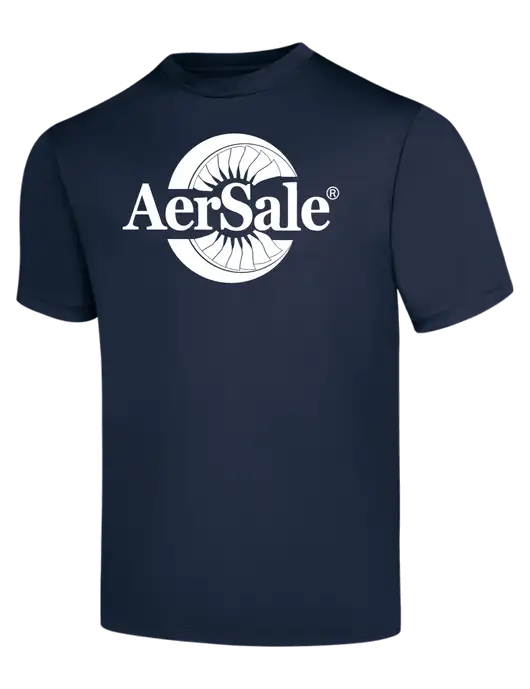 AerSale Navy PosiCharge Competitor Tee w/AerSale Logo
