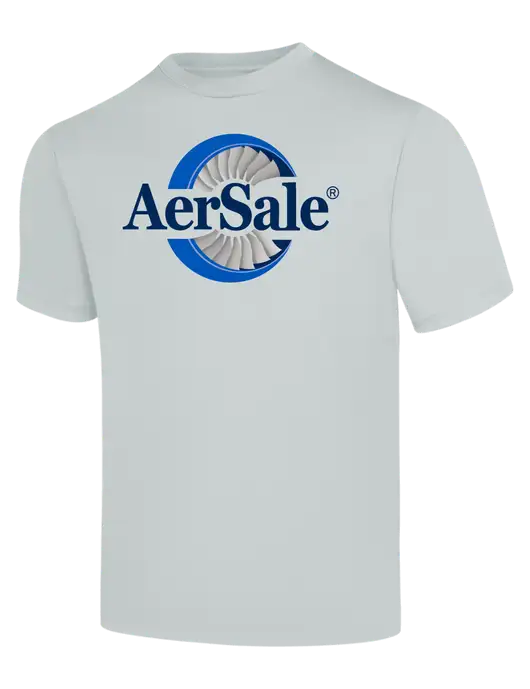 AerSale Silver PosiCharge Competitor Tee w/AerSale Logo