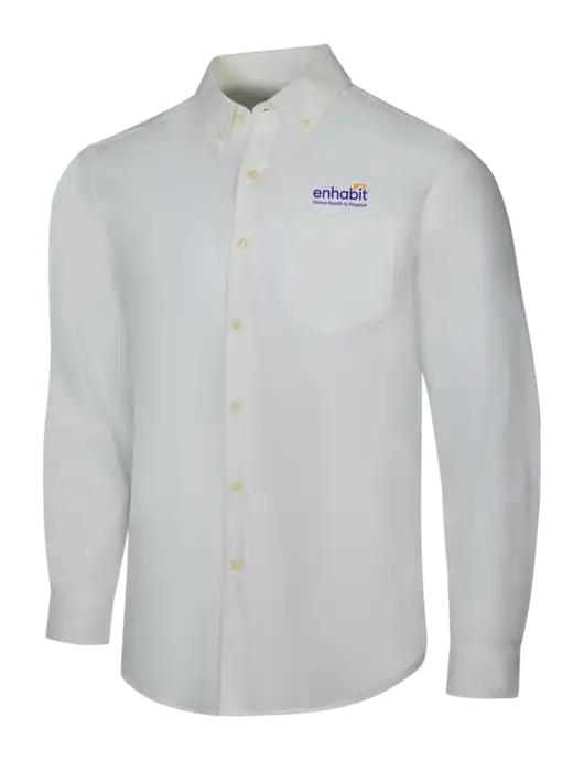 Enhabit White SuperPro Oxford Shirt w/Enhabit Logo