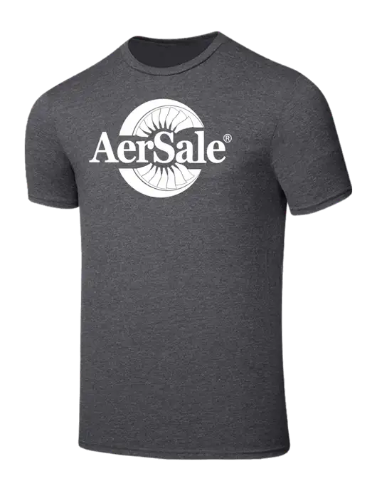 AerSale Seriously Soft Heathered Charcoal T-Shirt w/AerSale Logo