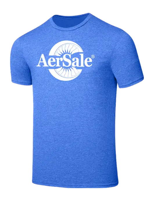 AerSale Seriously Soft Heathered Royal T-Shirt w/AerSale Logo