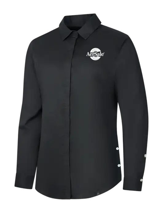 AerSale OGIO Womens Black Commuter Woven Shirt w/AerSale Logo