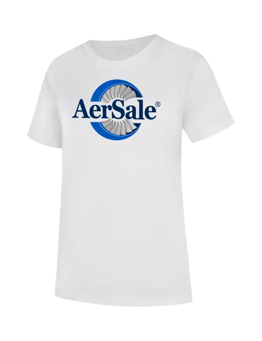 AerSale  Womens White PosiCharge Competitor Tee w/AerSale Logo