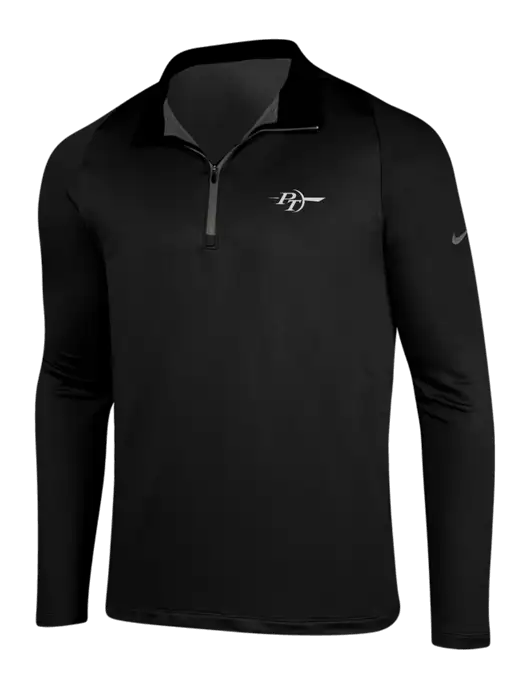 PT Coupling NIKE Black/Dark Grey Dry-Fit Stretch 1/2 Zip Cover-Up w/PT Coupling Logo