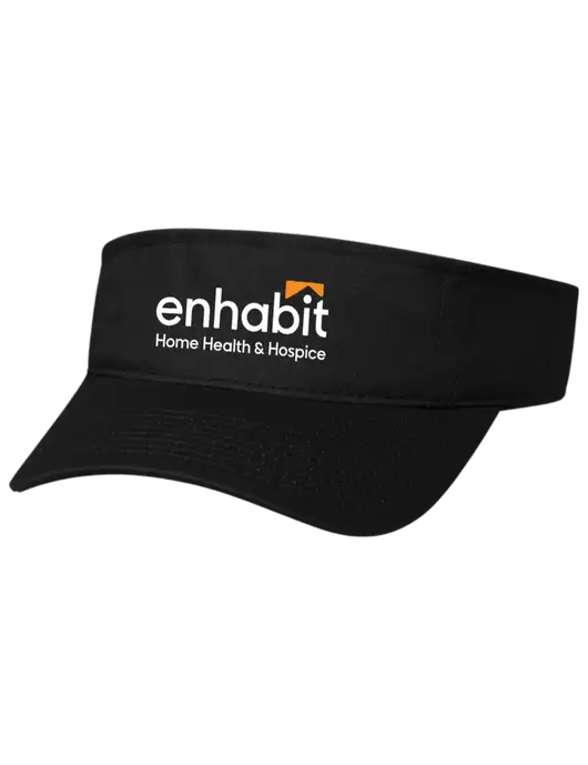 Enhabit Black Cap Visor w/Enhabit Logo