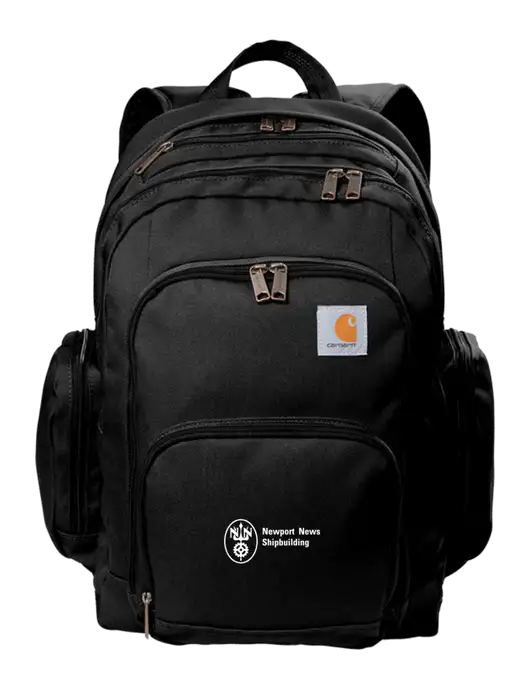 Newport News Carhartt Black Foundry Series Pro Backpack
 w/NNS Logo