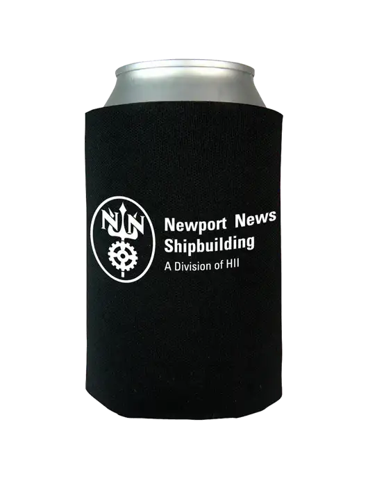 Newport News Black Neoprene Coolie w/NNS Logo