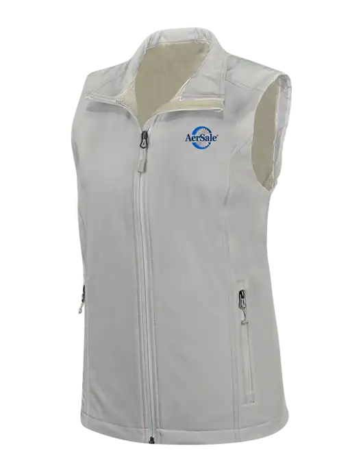 AerSale Marshmellow Womens Core Soft Shell Vest w/AerSale Logo