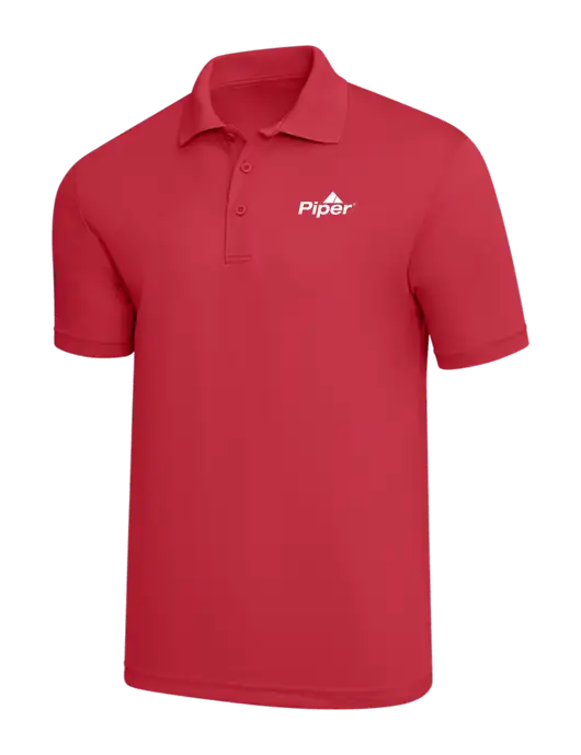 Piper Red PosiCharge RacerMesh Polo w/Piper Logo