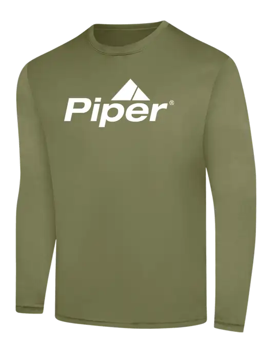 Piper Long Sleeve Light Olive PosiCharge Competitor Tee w/Piper Logo