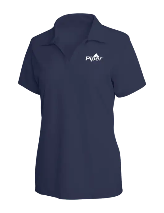 Piper Womens Navy PosiCharge RacerMesh Polo w/Piper Logo
