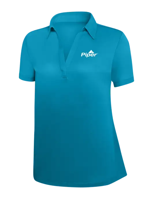 Piper Sapphire Blue Silk Touch Womens Performance Polo w/Piper Logo