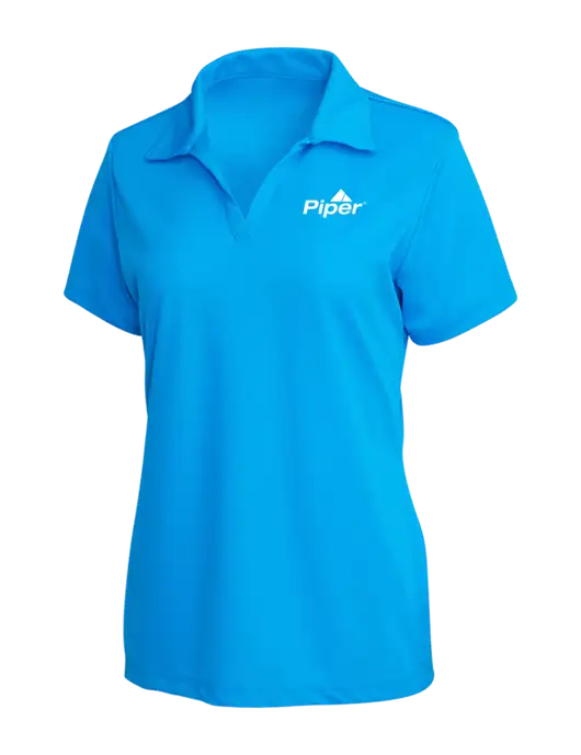 Piper Womens Sapphire PosiCharge RacerMesh Polo w/Piper Logo