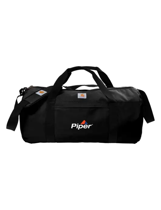 Piper Carhartt Black Canvas Packable Duffel With Pouch

 w/Piper Logo