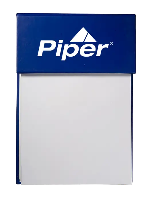 Piper Blue Sticky Flag Jotter Pad w/Piper Logo