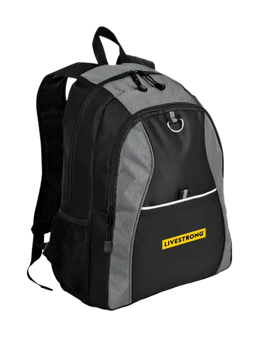 Livestrong Honeycomb Grey/Black Backpack w/LIVESTRONG Logo