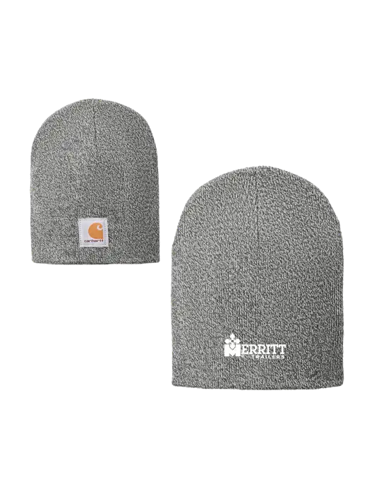 Merritt Trailers Carhartt ® Medium Grey Heather Acrylic Knit Hat w/Merritt Trailers Logo
