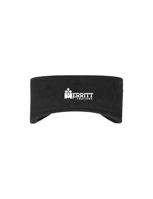 Merritt Trailers Black Stretch Fleece Headband w/Merritt Trailers Logo